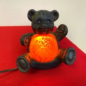 Vintage Bronze Teddy Bear Nightlight